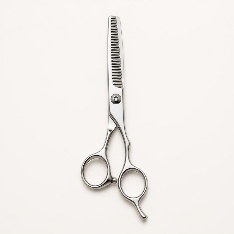 Hane texturising shear with fine teeth